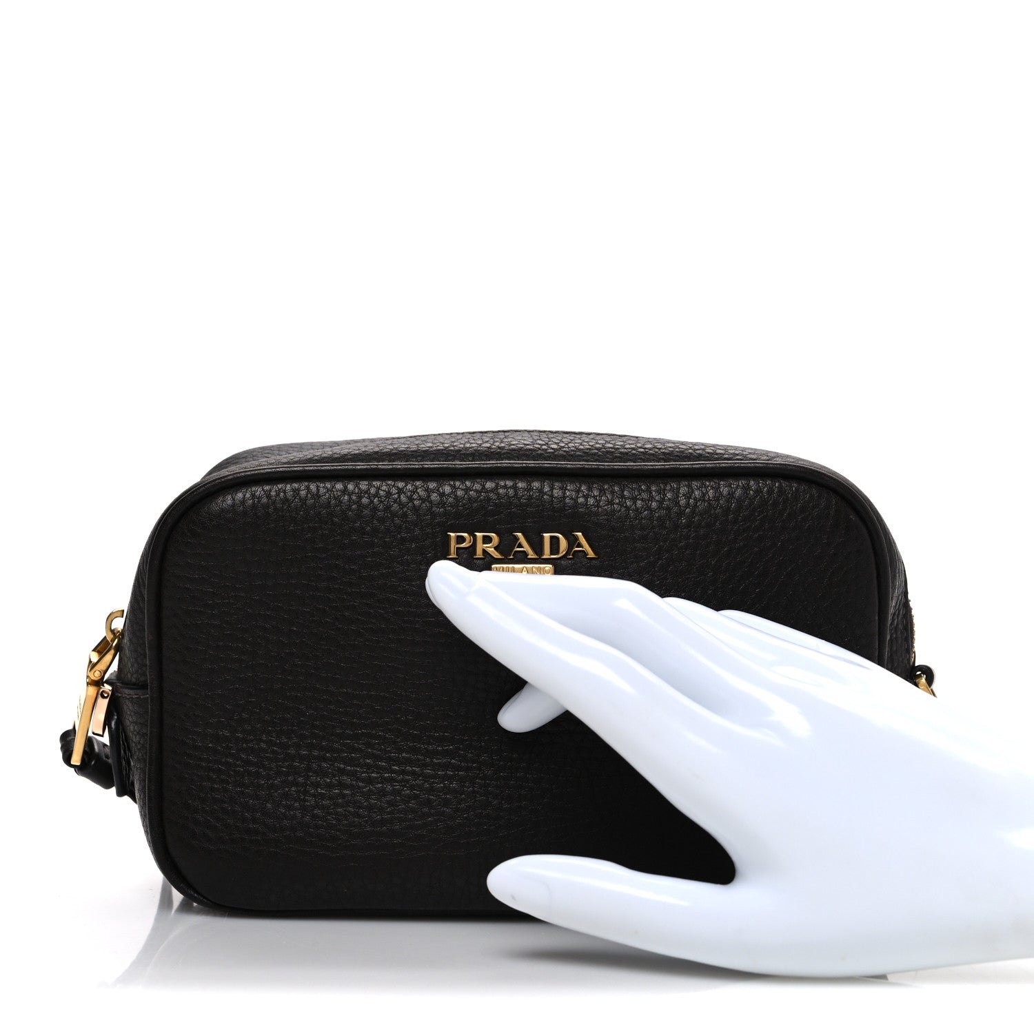 Prada Vitello Daino Cosmetic Pouch Bruciato 2 of 7