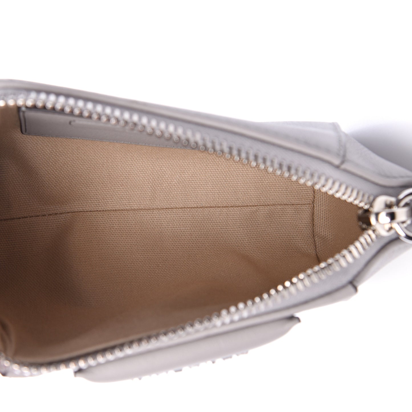 Sugar Goatskin Nano Antigona Pearl Grey