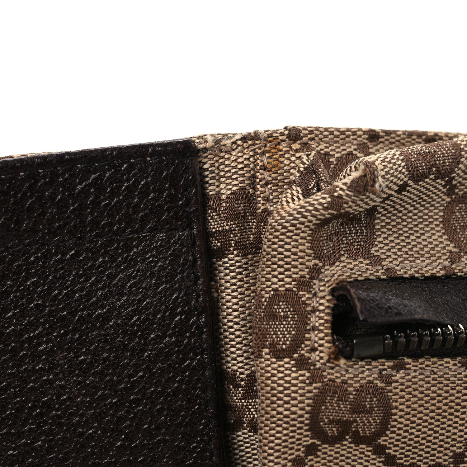 Gucci GG Monogram Double Pocket Belt Bag Dark Brown 12 of 13