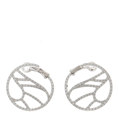 Damiani 18K White Gold Diamond Battito D’ali Earrings 1 of 5