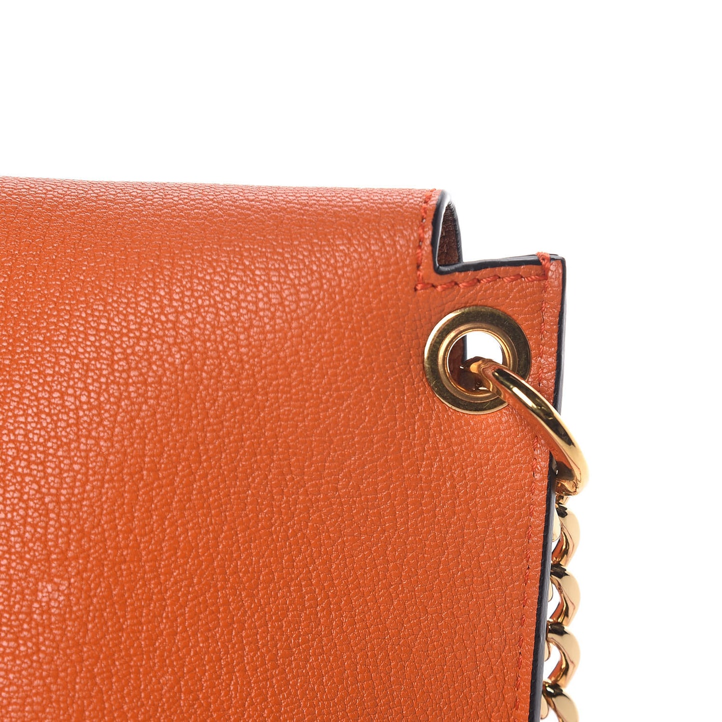 Goatskin Avenue Shoulder Bag Orange