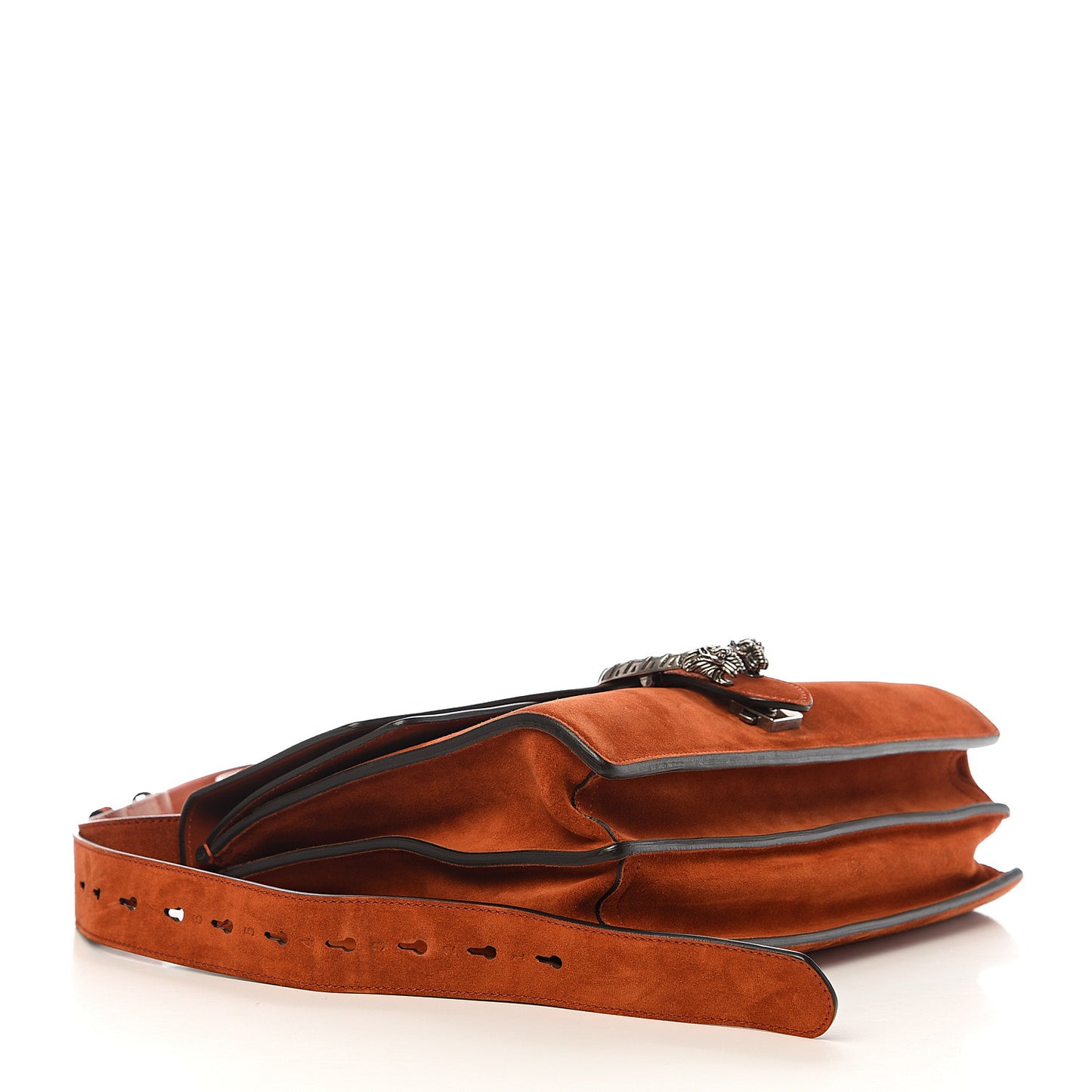 Suede Medium Dionysus Messenger Bag Deep Paprika
