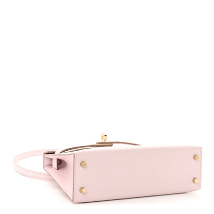 Hermes Epsom Horseshoe Mini Kelly Sellier 20 Mauve Pale 4 of 11
