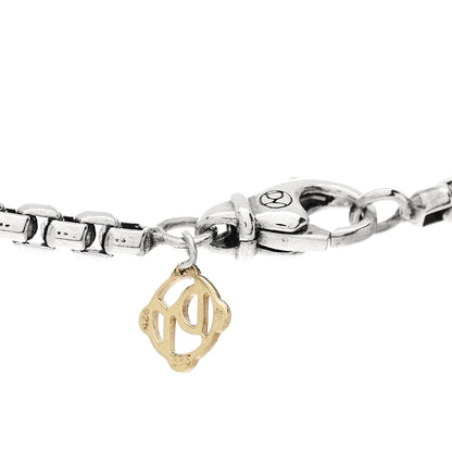 David Yurman Sterling Silver 14K Yellow Gold 3.6mm Medium Box Chain Necklace 16" 4 of 4