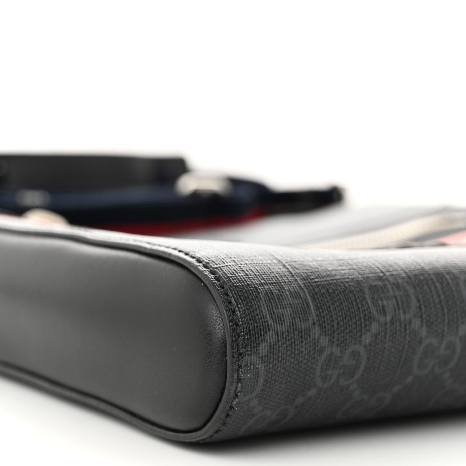 Gucci GG Supreme Monogram Night Courrier Flat Messenger Bag Black Multicolor 9 of 13