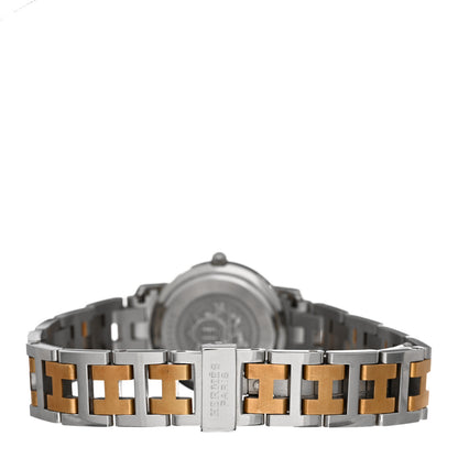 Hermes Stainless Steel 24mm Clipper Quartz Watch Gold 3 of 5