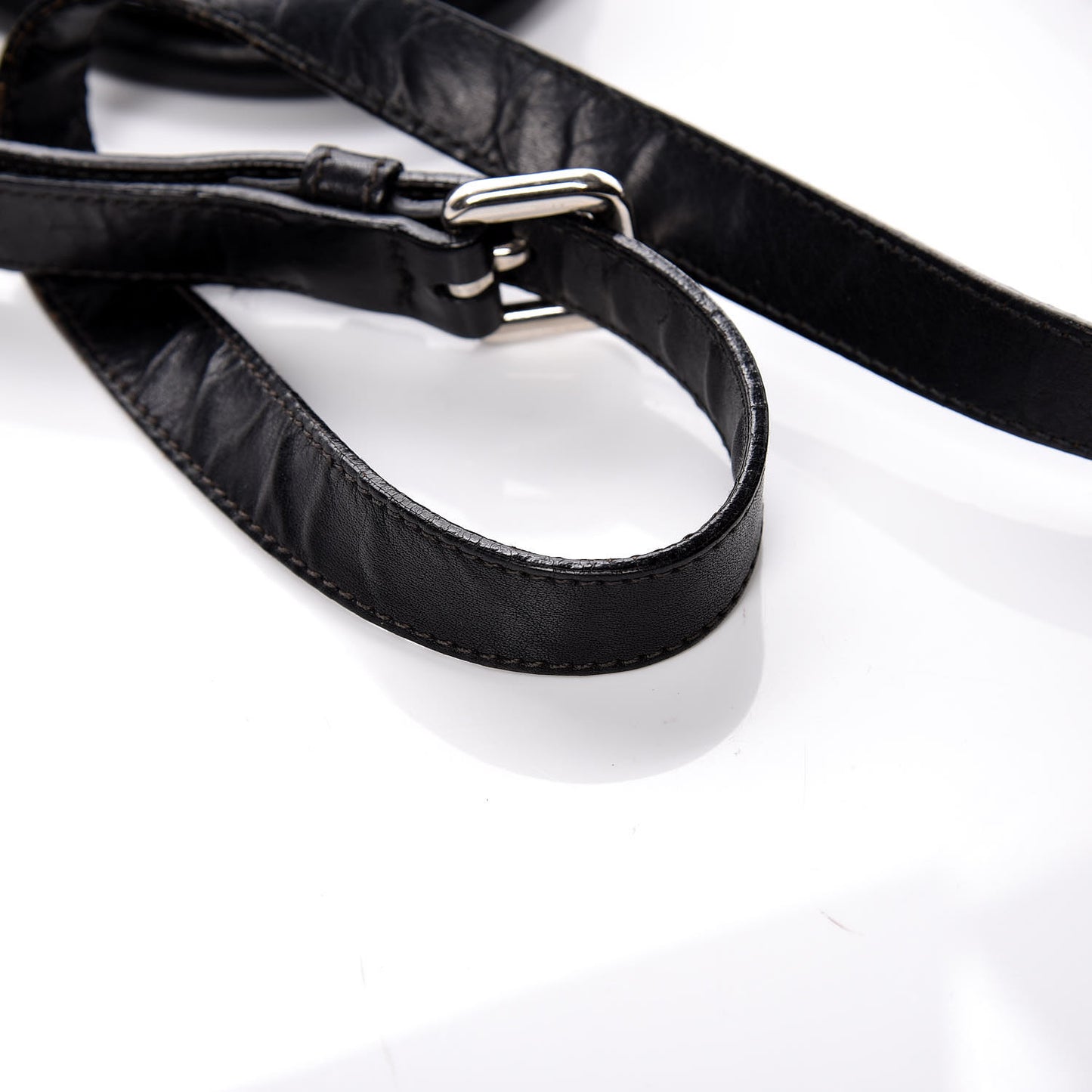 Soft Calfskin Pleated Tote Black