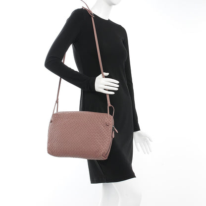 Bottega Veneta Nappa Intrecciato Pillow Crossbody Messenger Dusty Rose 2 of 10