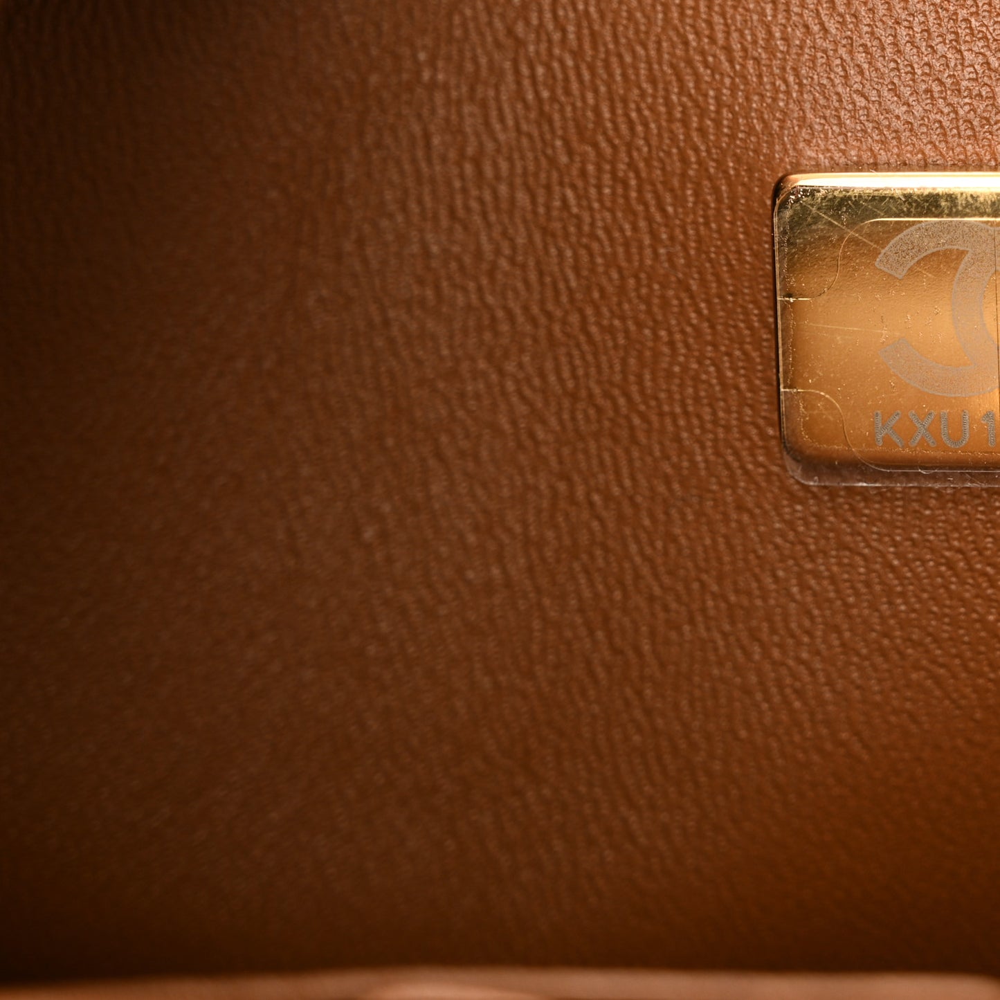 Lambskin Quilted Medium Double Flap Brown