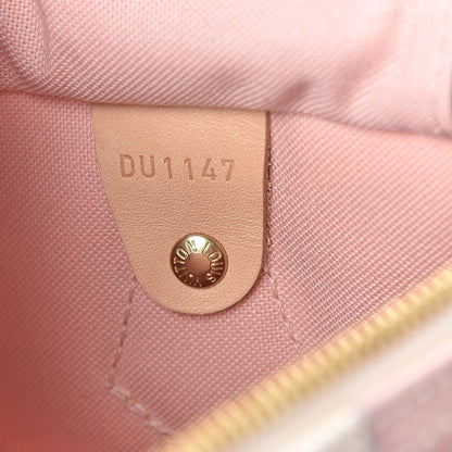 Louis Vuitton Damier Azur Tahitienne Speedy Bandouliere 30 Rose Ballerine 6 of 10