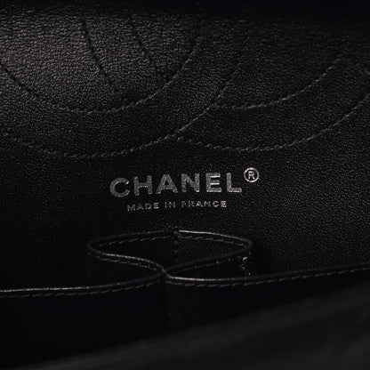 Chanel Aged Calfskin Chevron Quilted 2.55 Reissue 226 So Black 6 of 10
