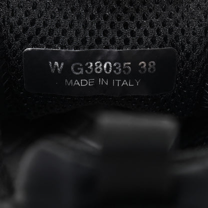 Chanel Nylon Suede Calfskin CC Sneakers 38 Black 8 of 10