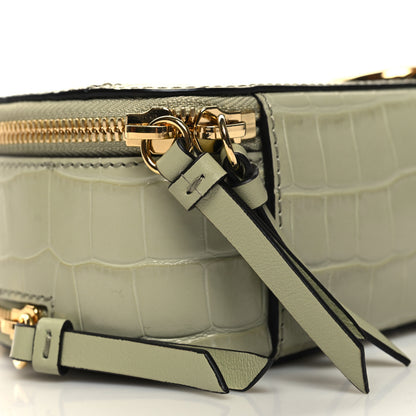 Chloe Calfskin Crocodile Embossed Mini C Vanity Bag Light Eucalyptus 9 of 10
