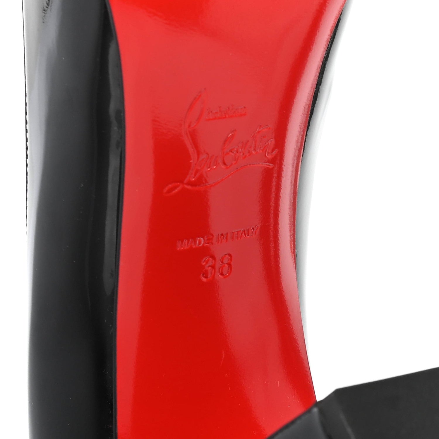 Christian Louboutin Patent Lady Gena 85 Pumps 38 Black 6 of 7