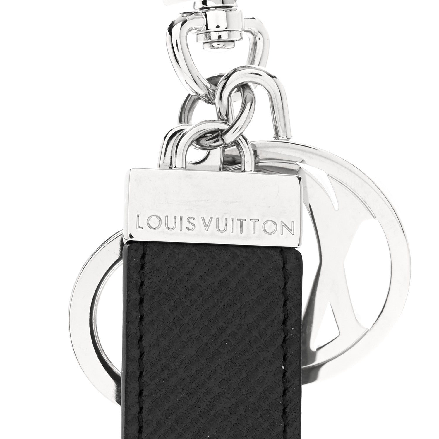 Louis Vuitton LOUIS VUITTON Taiga Calfskin LV Club Key Holder Ardoise 3 of 3