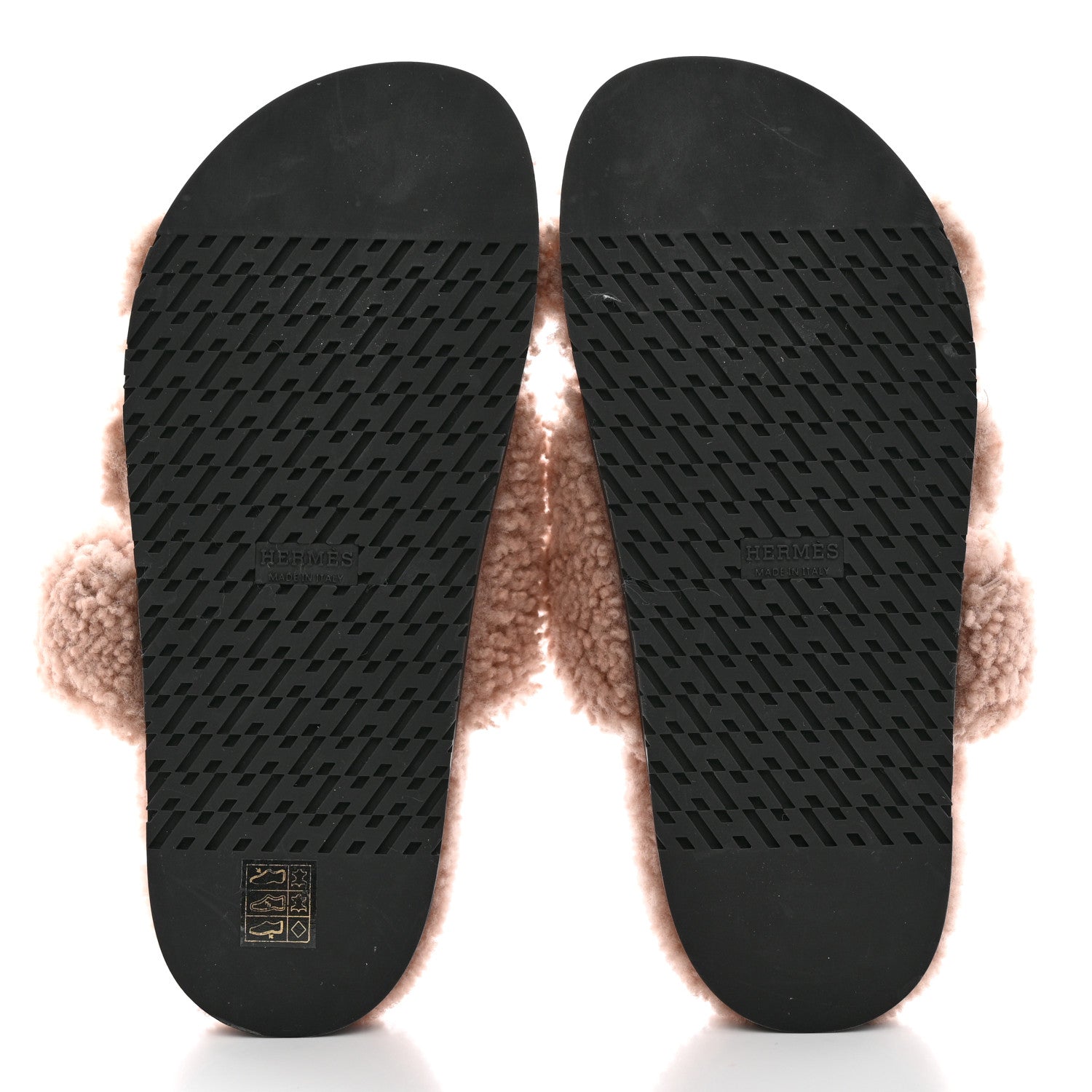 Hermes Woolskin Womens Chypre Sandals 38 Bois De Santal 5 of 8
