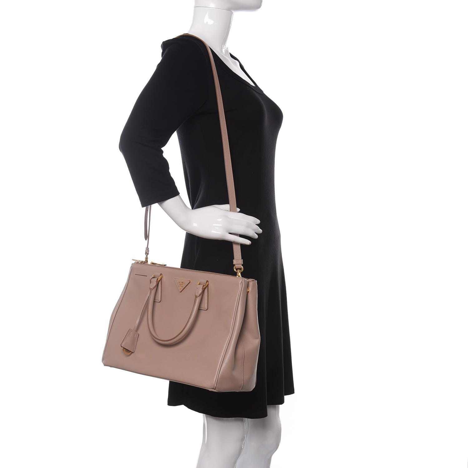 Prada Saffiano Medium Galleria Double Zip Tote Cammeo 2 of 13