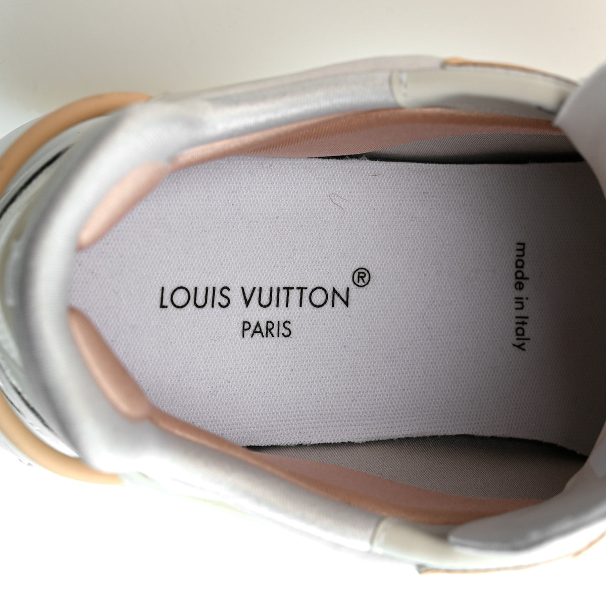 Monogram Tweed Calfskin Run 55 Sneakers 37 White