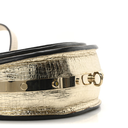 Chloe Metallic Calfskin Small Nile Bracelet Minaudiere Bag Gold 9 of 10