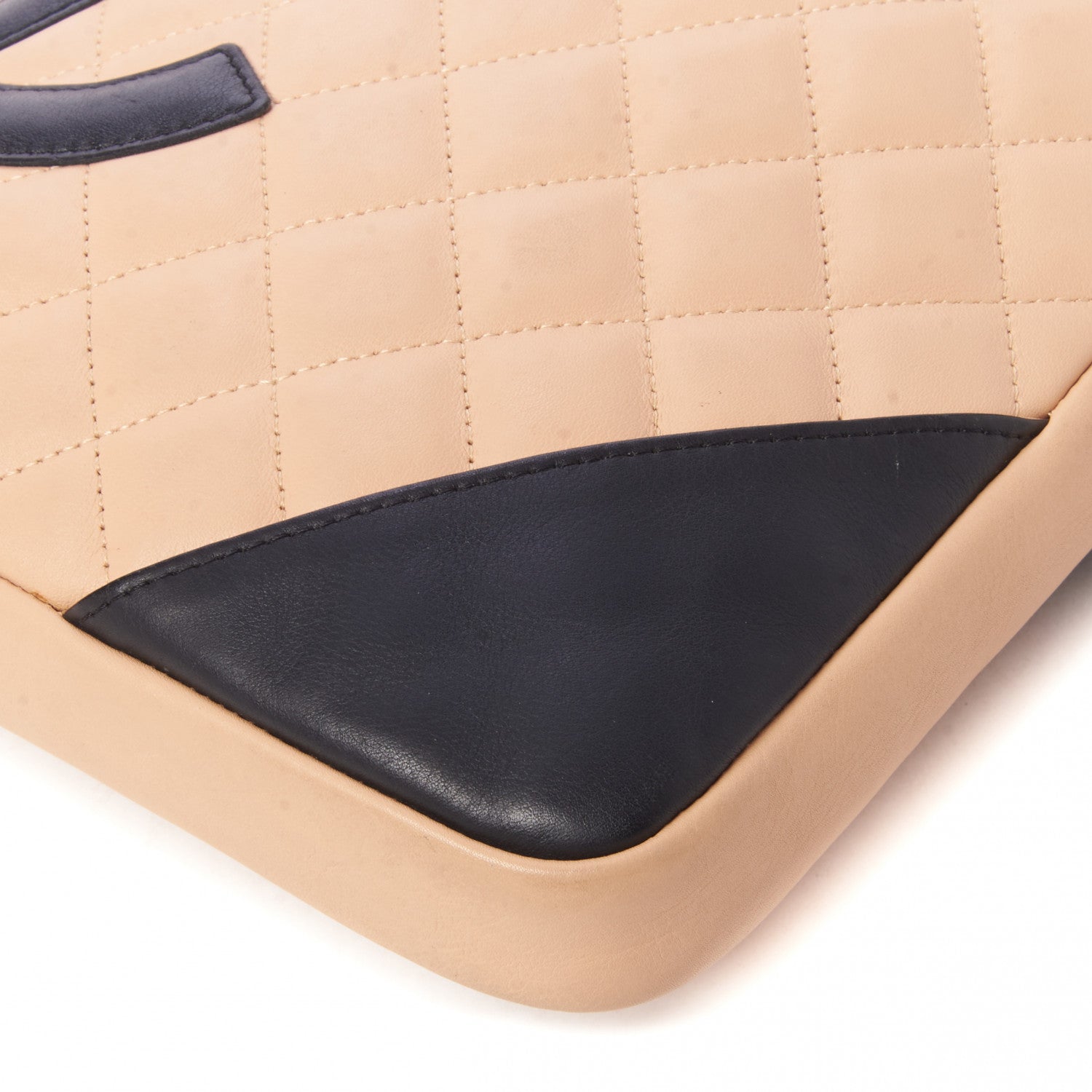 Chanel Calfskin Quilted Medium Cambon Messenger Beige Black 4 of 8