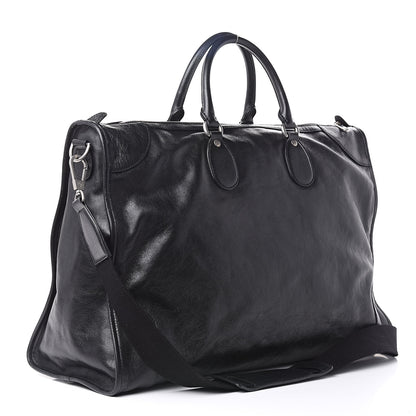 Gucci Fluffy Calfskin Morpheus Weekender Duffle Black 3 of 13