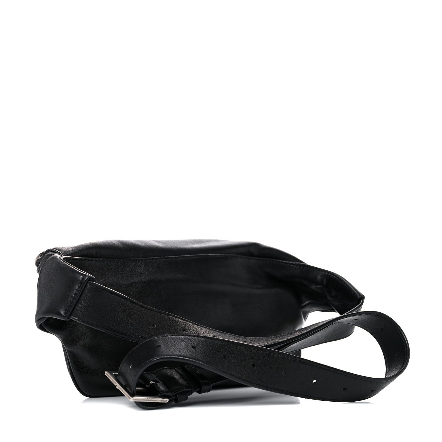 Saint Laurent Calfskin Monogram Belt Bag Black 3 of 13