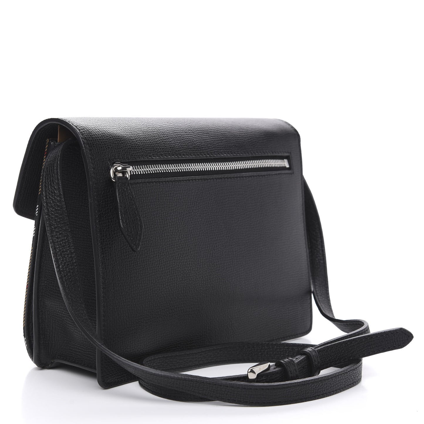 Derby Calfskin Vintage Check Small Macken Crossbody Bag Black