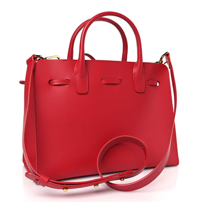 Mansur Gavriel Calfskin Mini Sun Bag Flamma 3 of 8