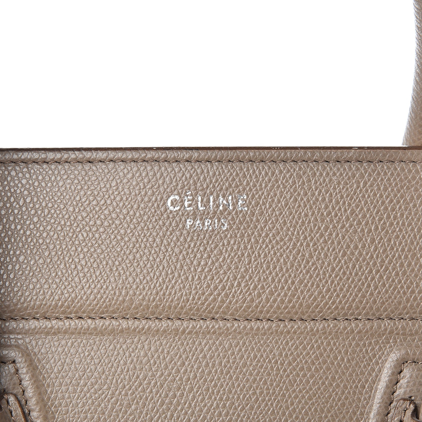 Grained Calfskin Medium Phantom Luggage Taupe