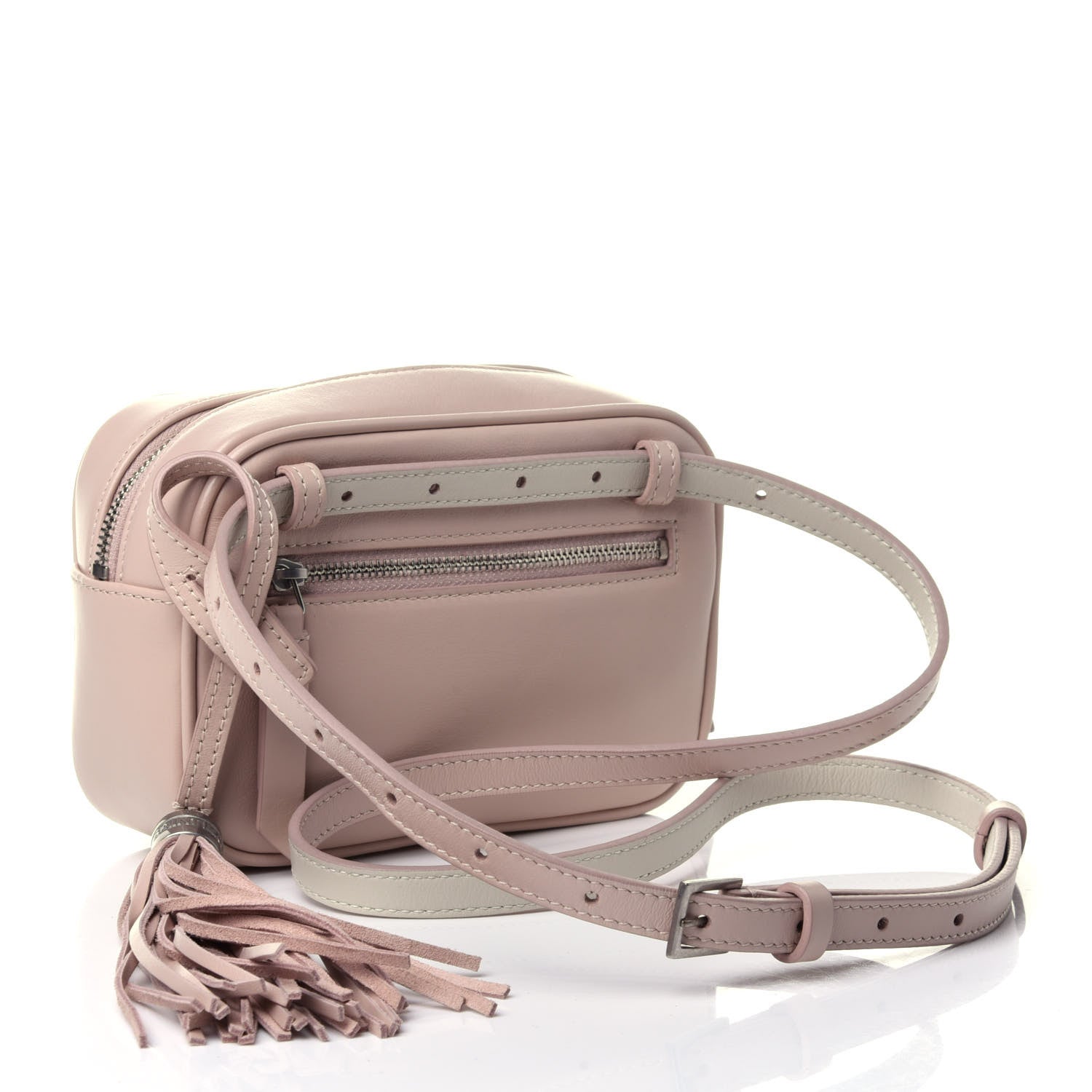 Saint Laurent Calfskin Matelasse Monogram Lou Belt Bag Rose Poudre 2 of 4