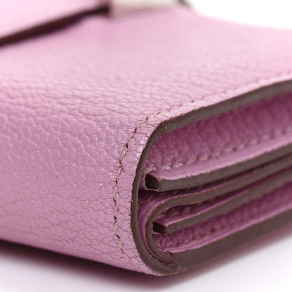 Hermes Chevre Mysore Mini Bearn Wallet Mauve Sylvestre 9 of 14