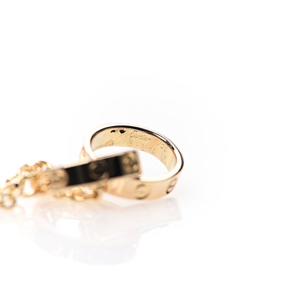 Cartier 18K Yellow Gold Interlocking LOVE Necklace 4 of 6