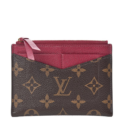 Louis Vuitton Monogram Zipped Card Holder Fuchsia 1 of 7