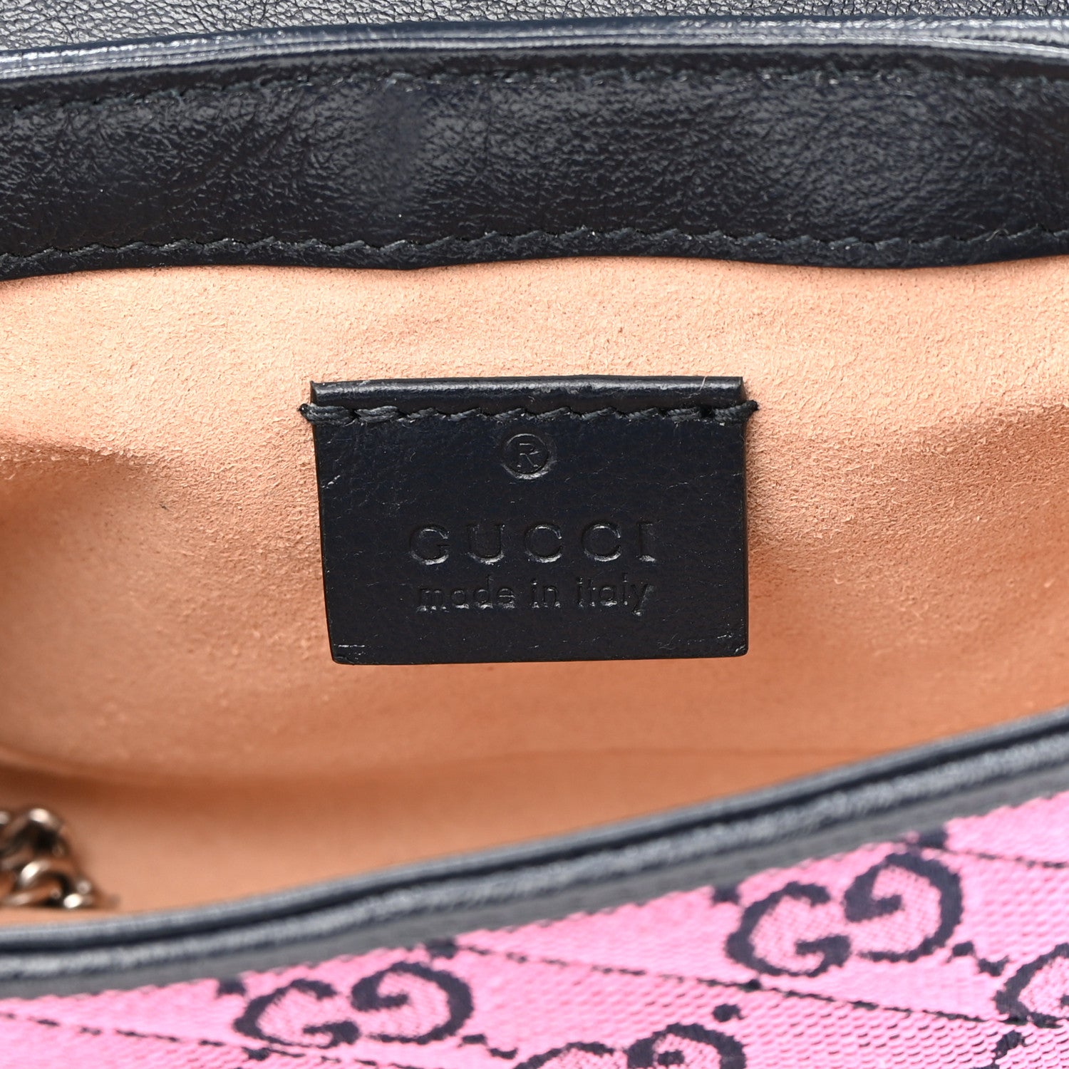 Gucci Monogram Multicolor Matelasse Diagonal Super Mini GG Marmont Shoulder Bag Light Blue Pink Blue Green Red 5 of 8