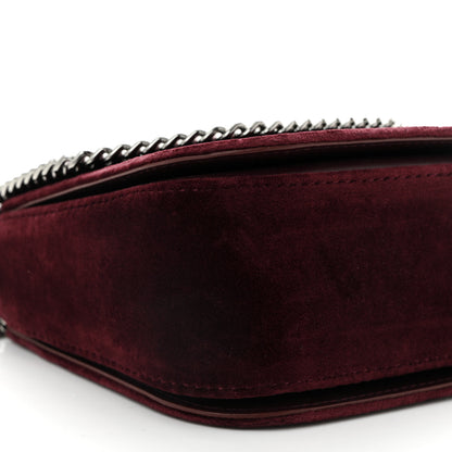 Stella McCartney Velvet Mini Falabella Box Shoulder Bag Burgundy 7 of 8