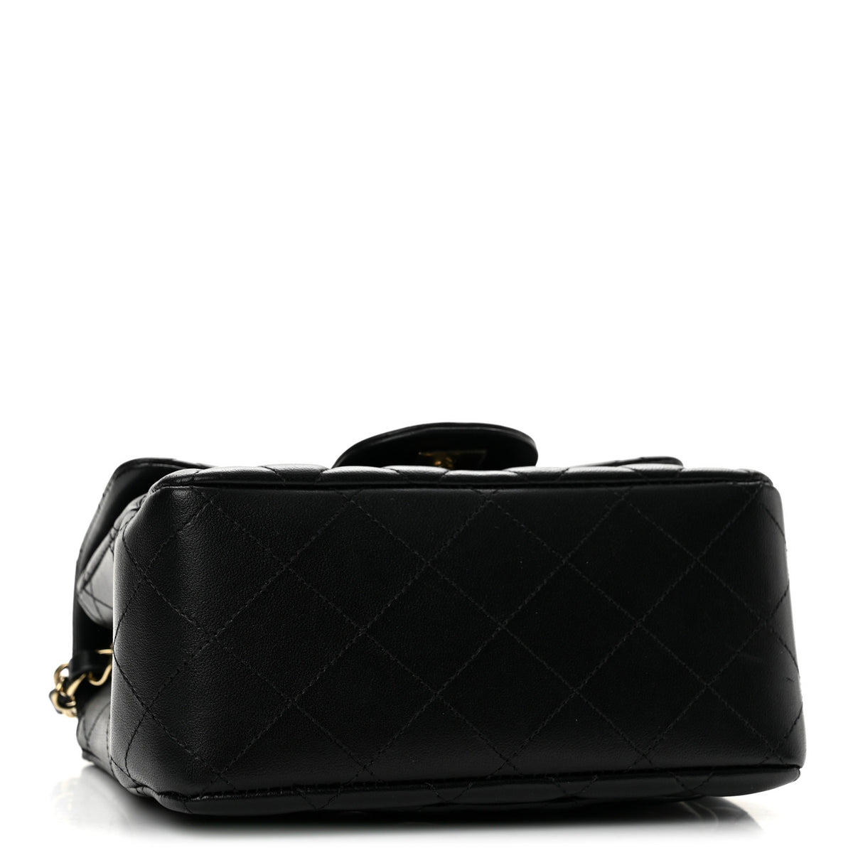 Chanel Lambskin Quilted Mini Square Flap Black 4 of 13