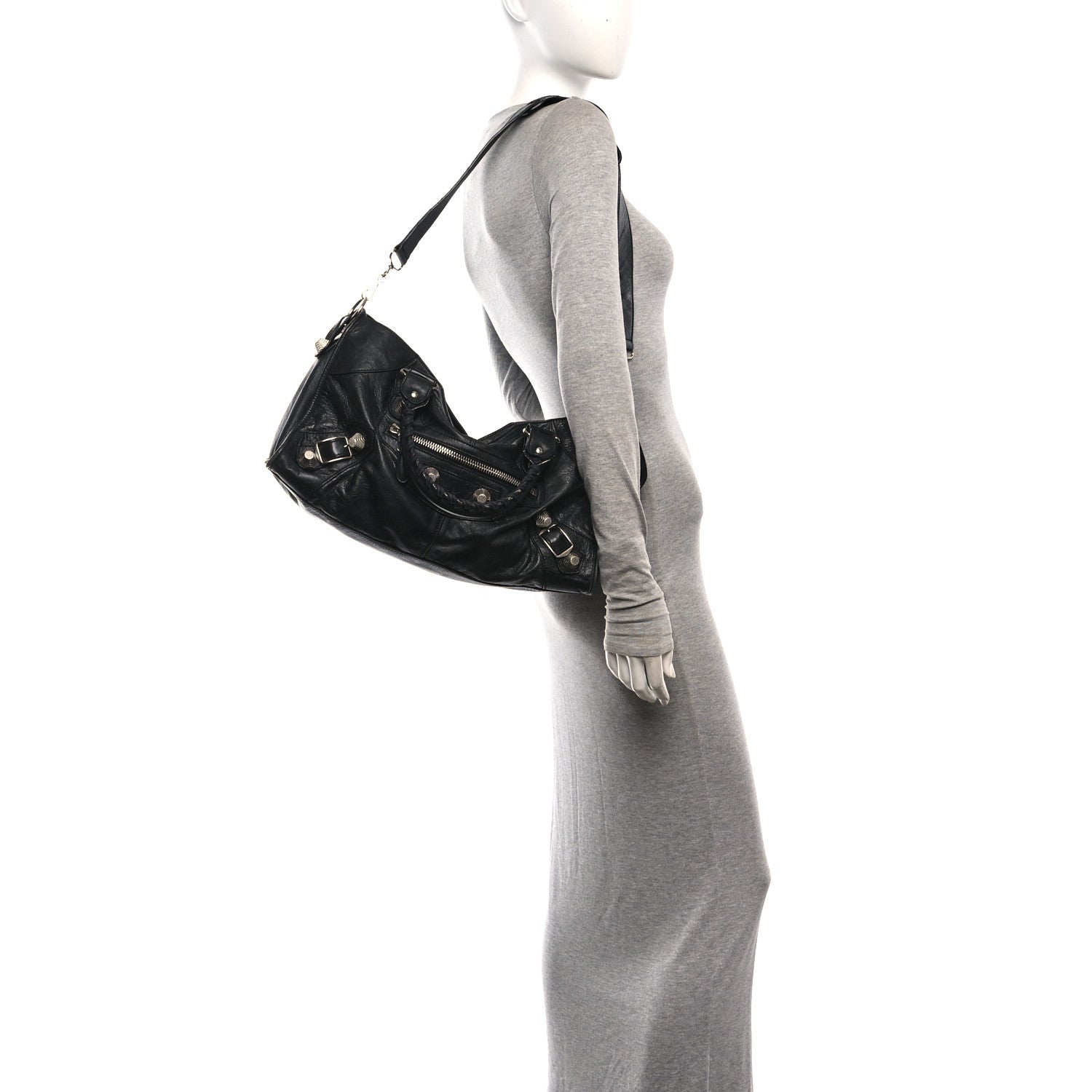 Balenciaga Agneau Giant 21 Silver Hardware Part Time Black 2 of 10