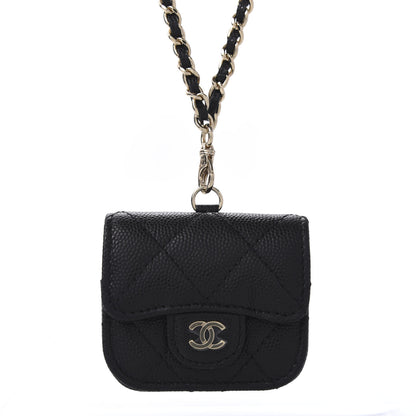 Chanel Caviar Quilted Airpods Pro Case Black 4 of 9
