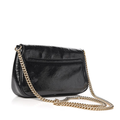 Gucci Patent Medium Soho Flap Crossbody Black 3 of 17