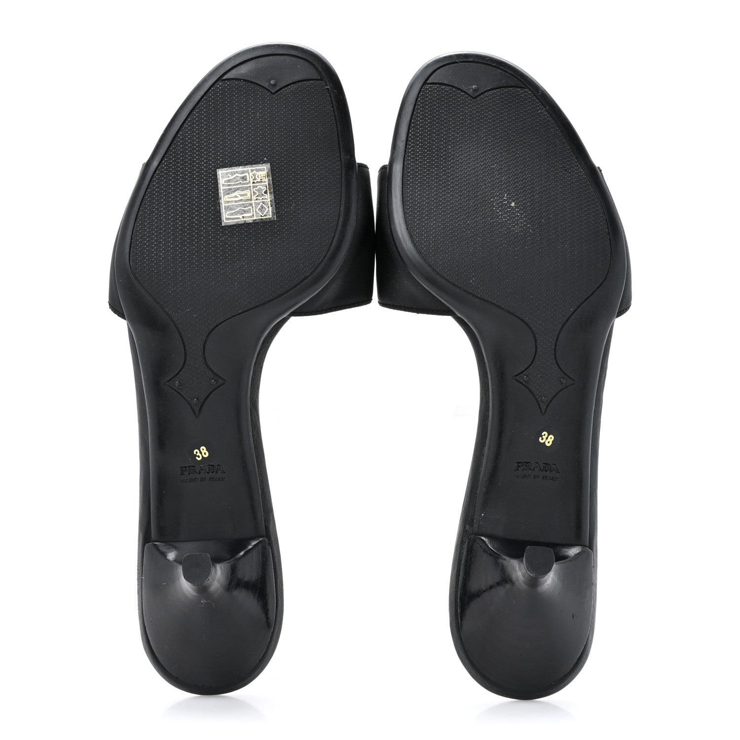 Prada Nylon Logo Slide Sandals 38 Black 5 of 8