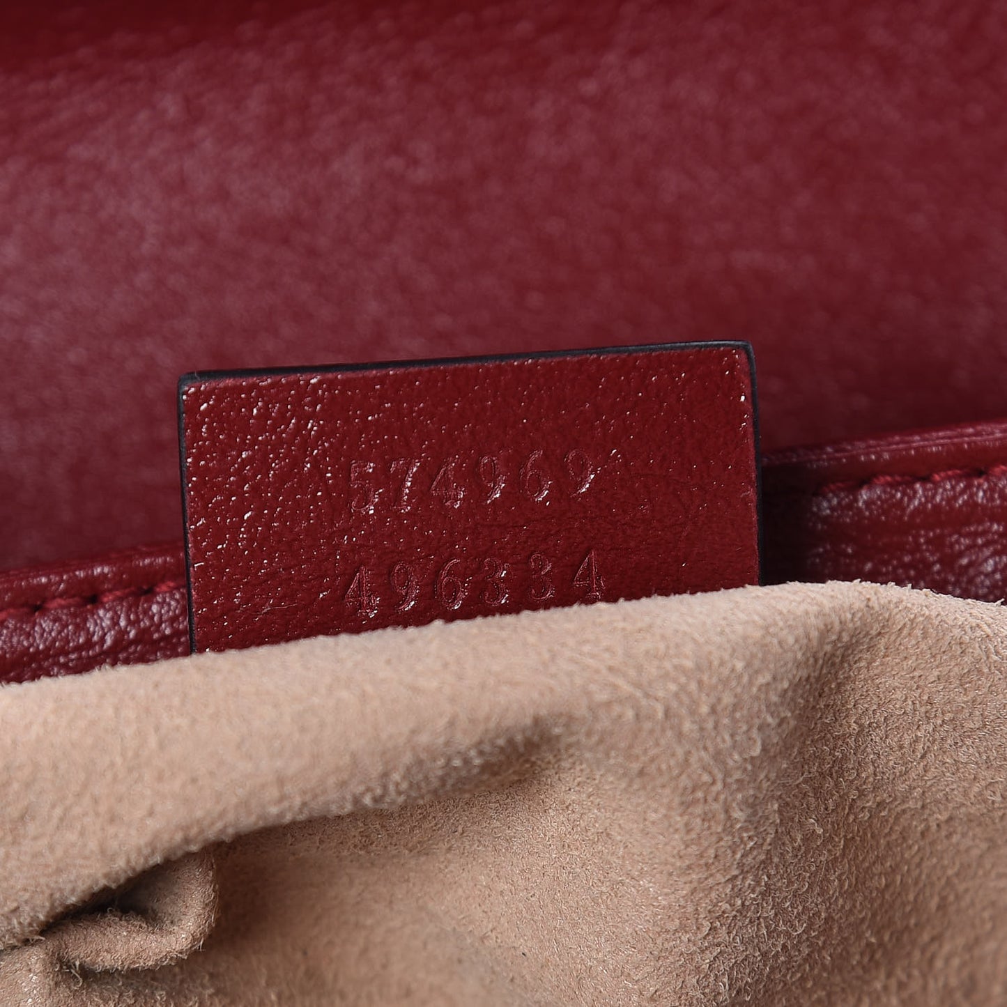 Vintage Effect Calfskin Matelasse Diagonal Super Mini Torchon GG Marmont Shoulder Bag Black Romantic Cherry