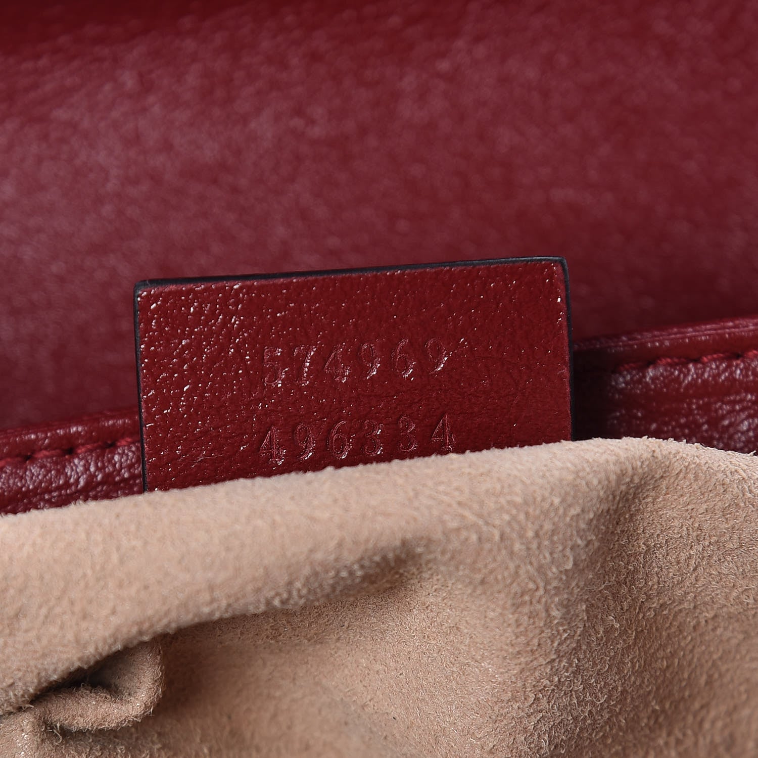 Gucci Vintage Effect Calfskin Matelasse Diagonal Super Mini Torchon GG Marmont Shoulder Bag Black Romantic Cherry 7 of 11