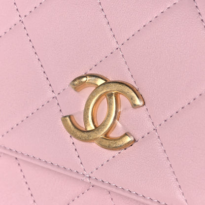 Chanel Calfskin Quilted Pearl Small About Pearls Hobo Bag Light Pink 11 of 12