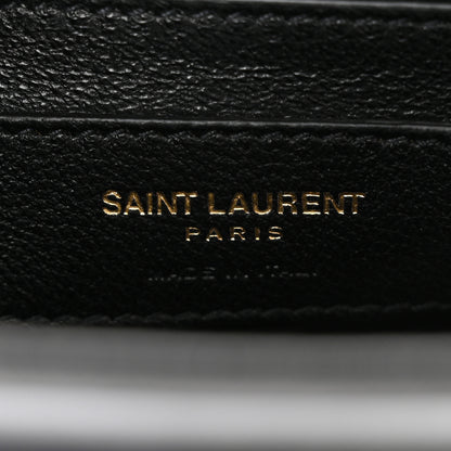 Saint Laurent Smooth Calfskin Monogram Medium Sulpice Shoulder Bag Black 6 of 10