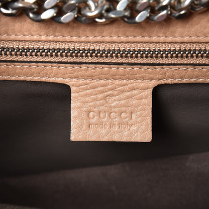 Gucci Calfskin Studded Medium Miss Bamboo Shoulder Bag Camelia 6 of 7