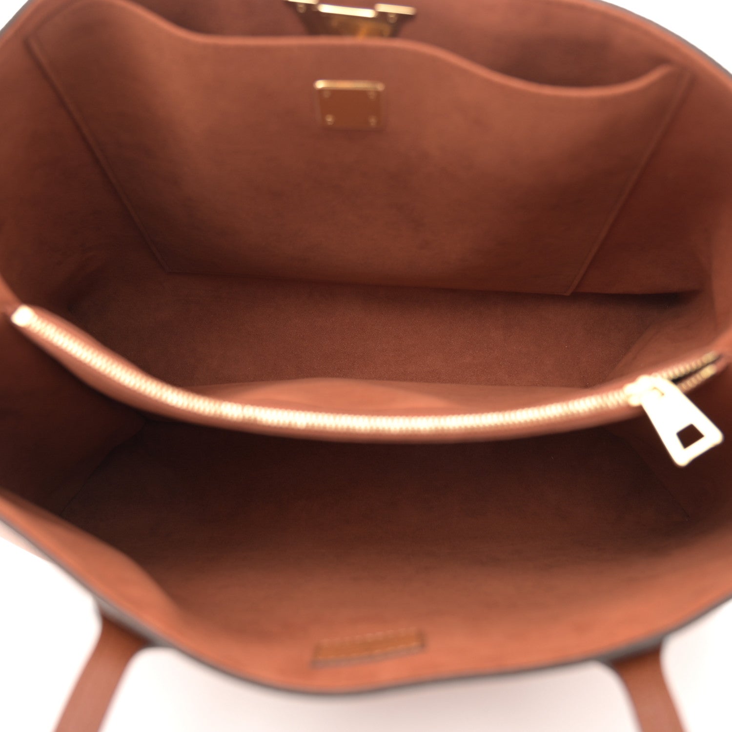 Louis Vuitton Grained Calfskin Lockme Shopper Chataigne 5 of 9