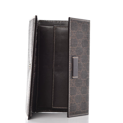 Gucci GG Supreme Monogram Joy Continental Snap Oranizer Wallet Dark Brown 5 of 9