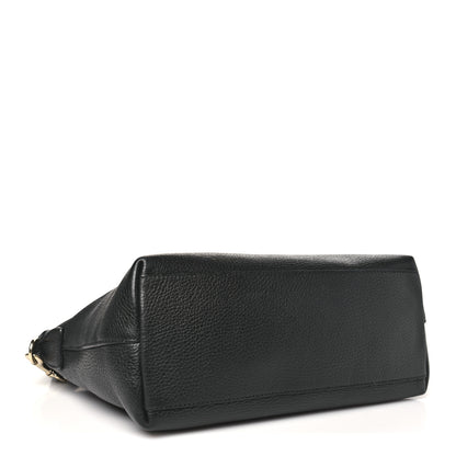 Gucci Dollar Calfskin GG Charm Satchel Black 4 of 12