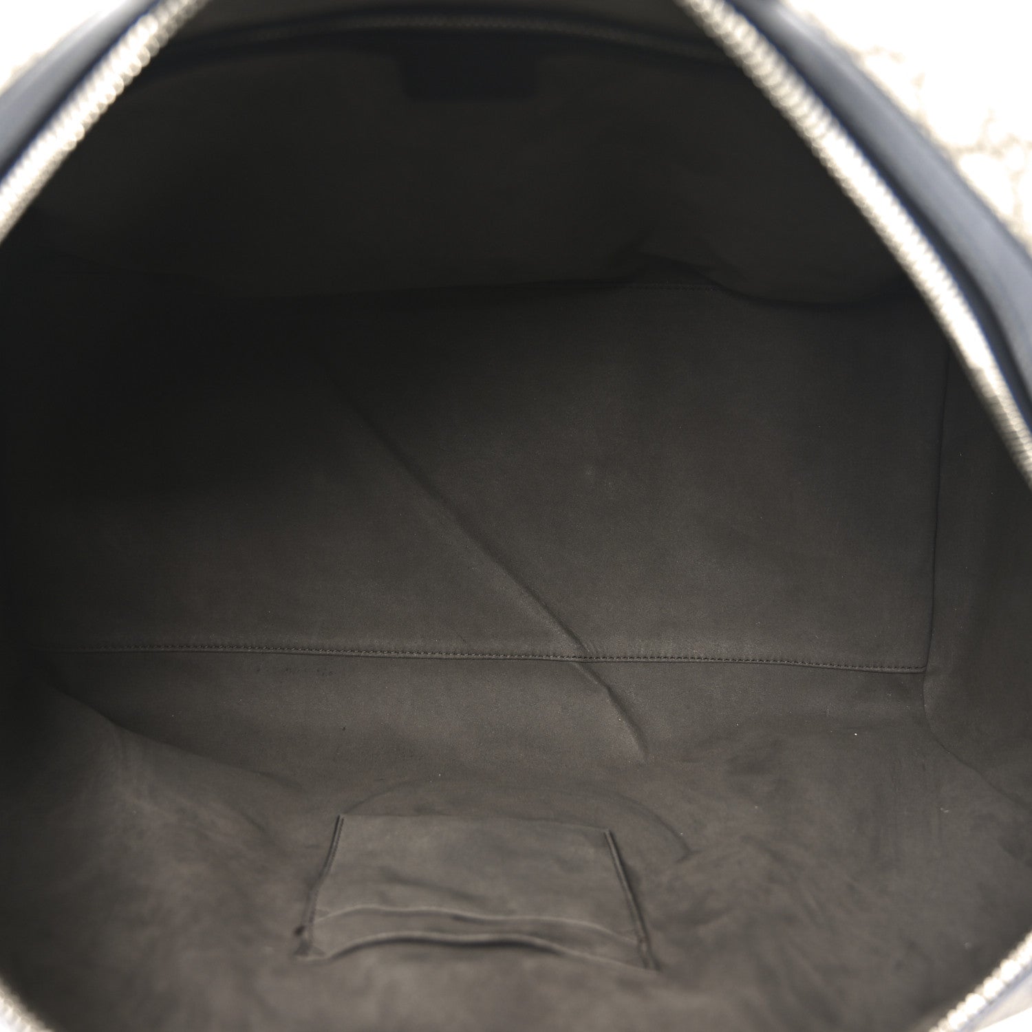 Gucci GG Supreme Monogram Selleria Calfskin Medium Duffle Beige Ebony Black 4 of 9