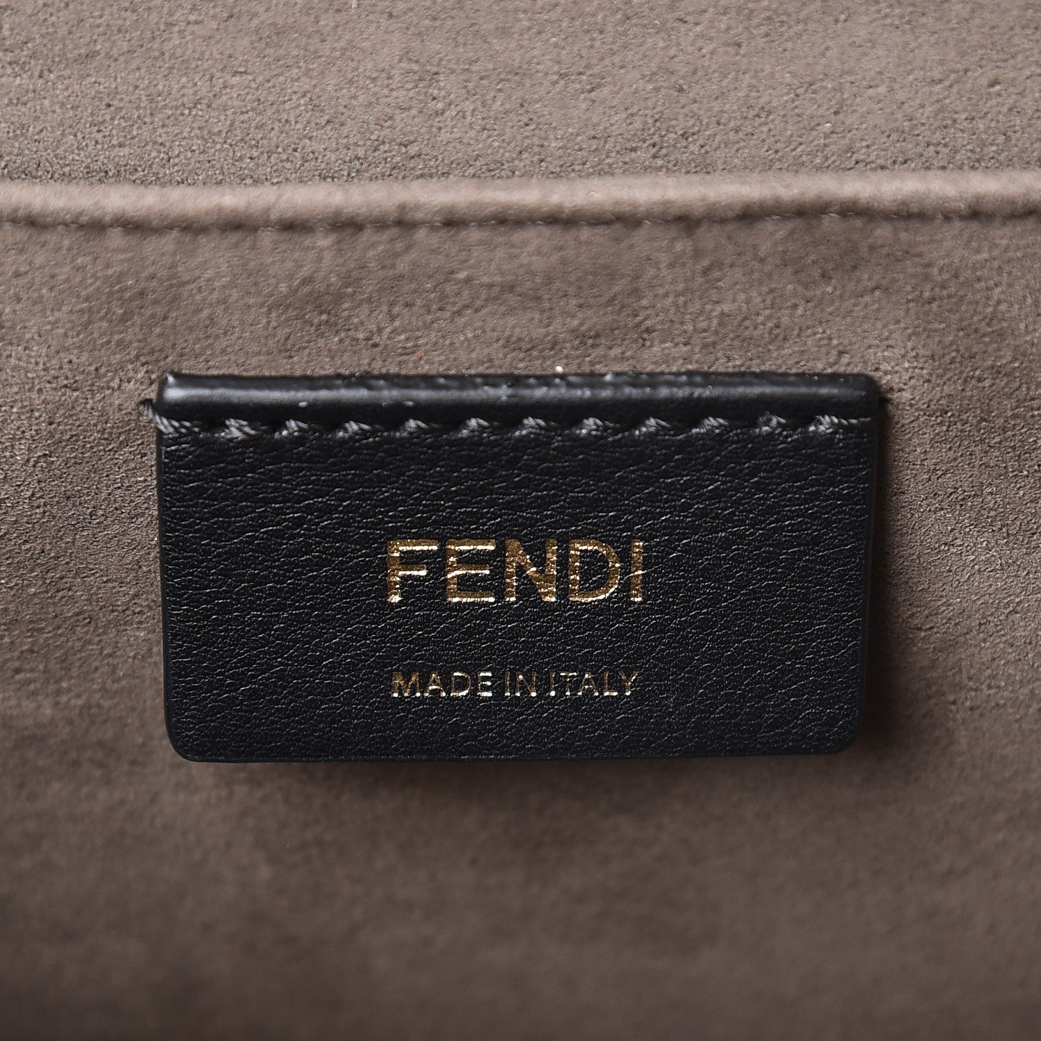 Fendi Vitello Century Velvet F is Fendi FF Kan I Shoulder Bag Tobacco Rosa Plaster 6 of 11